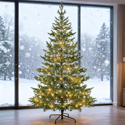 Arbre de Noël artificiel avec support en acier et 4306 pointes