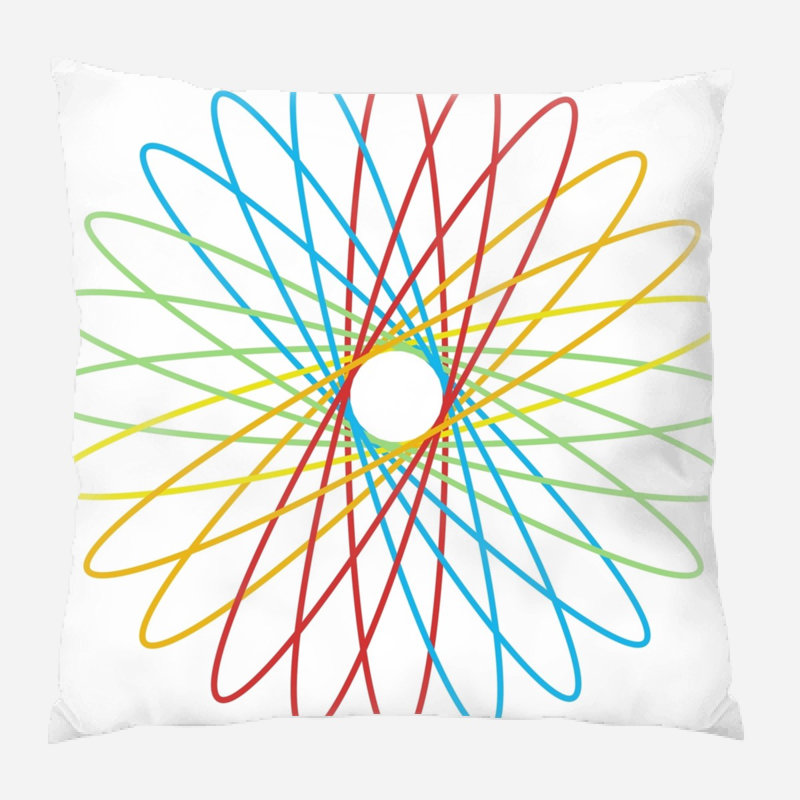 Geometric Microsuede Reversible Throw Pillow