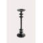 Bougeoir haut et moderne en aluminium noir, centre de table