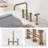 Urbix Bridge Faucet with Side Spray Included-49089339