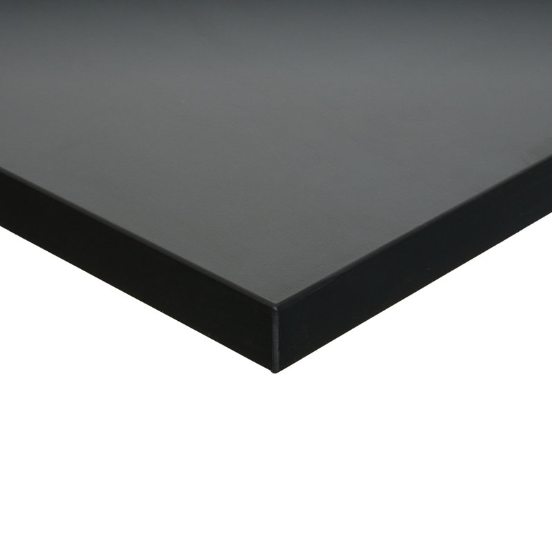 Épaisseur de 1 po du plateau de table d'intérieur Relic, H 1 po x L 24 po x l 30 po, Noir