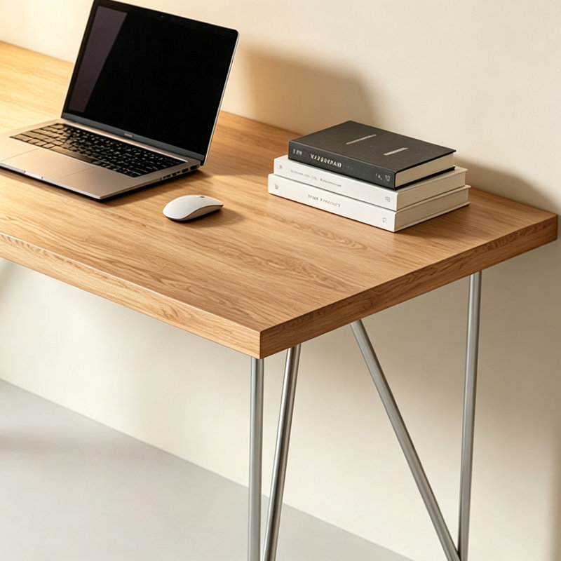 Rectangular Solid Wood Computer Desk, 29.52" H x 70.86" W x 31.49" D