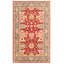 Tapis unique en laine rouge foncé 4 pi 10 po x 8 pi 3 po One Age of a Kind Kenio