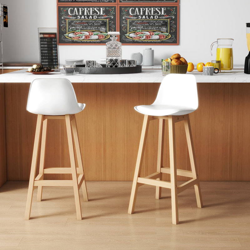 Tabouret de bar 29,3 po Nala, Blanc