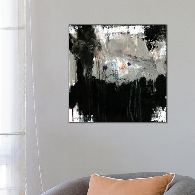Silver Terrain 1 Piece Wall Art on Canvas