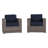 Hulda Grade Club Fully Assembled Patio Chair with Sunbrella Cushions-239716034