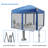 Iron Pop-up Canopy with Removable Mesh Sidewalls and Roller Bag-90566786-86706489