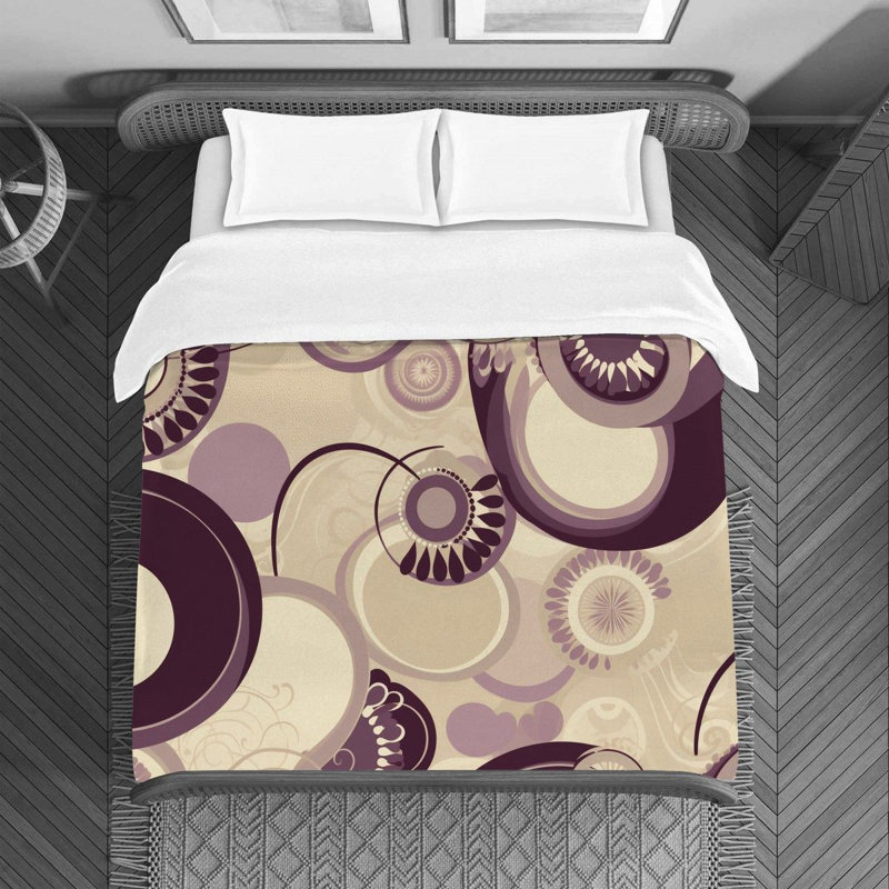Polyester Abstract Duvet Cover, King Duvet Cover