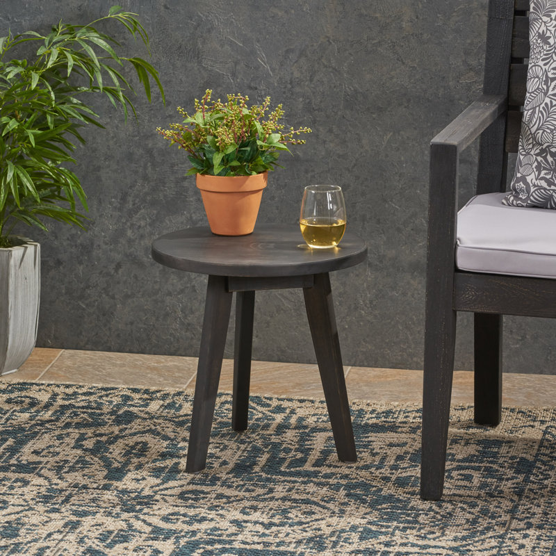 Table de bout Humphries, Gris foncé, Gris foncé