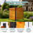 48x48in Outdoor Privacy Fence Screen for AC Unit, Trash Cans & Pool Equipment, Wood Weather Resistant Windproof Privacy Garden Fence Panels(1 Panels)