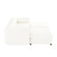 Chenille blanche 2 avec rangement: siège doux et confortable, ergonomique et tendance-1204996516