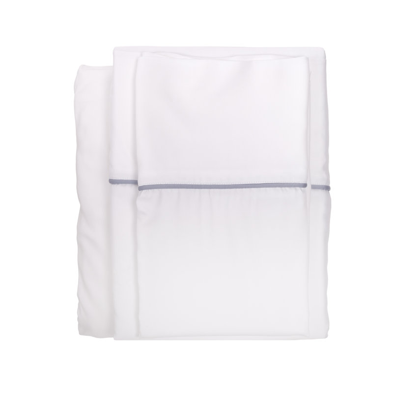 Sheena Bamboo Machine Woven Sheet Set, French Blue, CalKing Sheet + 2 Pillowcases