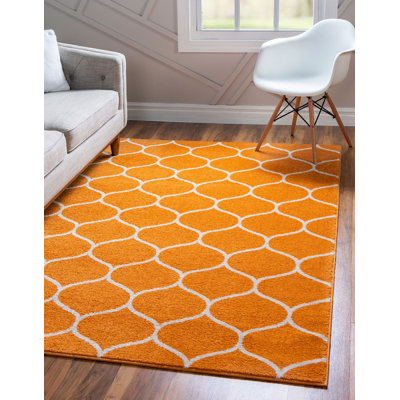 Tapis contemporain Tellaro couleur citron