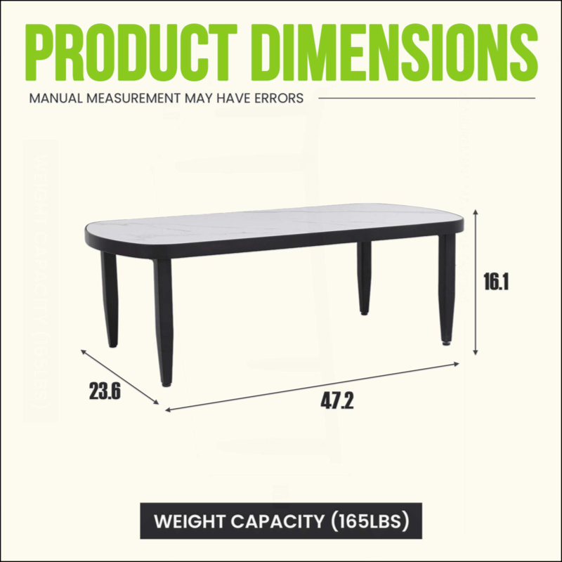 Table basse moderne d'extérieur Elegance Arc