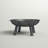 Union Round Wood-Burning Cast Iron Outdoor Raised Fire Pit Bowl - Gray - 34"-1097764700-1097764701