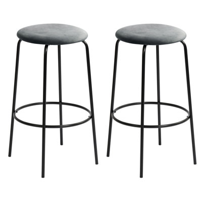 Dionisio Upholstered Counter Stool with Metal Frame