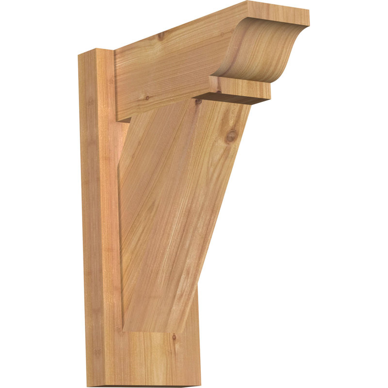 Persienne traditionnelle en bois rustique, Sapin Douglas de 5 1/2 po (lisse), P 12 po x H 16 po
