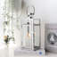 Lanterne décorative en métal avec verre trempé de 12 po de haut-626418330