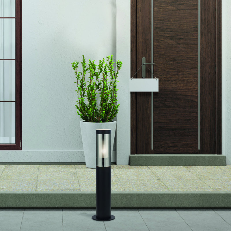 Tarik Smoked Bollards, 45cm H x 12cm W x 12cm D