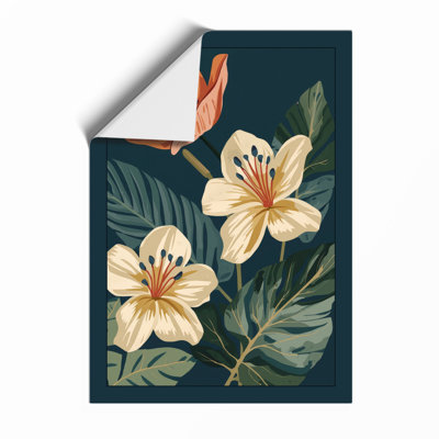 Flowers And Leaves Botanical - Print