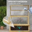 Lit de jardin surélevé avec serre en polycarbonate Outsunny
