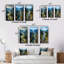 «USA Adirondack Mountains New York», 3 pièces sur toile-421558631-421558630