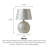 Luxury-Style American-Style Shell-Piece Fabric Lampshade Table Lamp-564900708