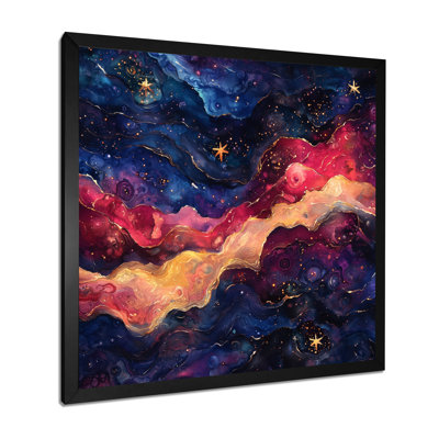 Velours Aura des étoiles dans le système solaire III - reproduction d'art murale