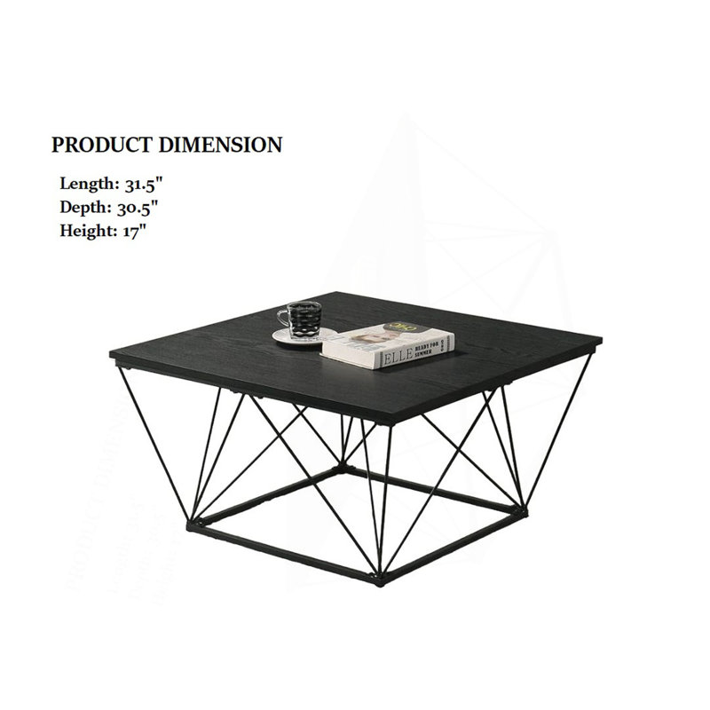 Ensemble de tables 3 pièces de style contemporain 1 table basse 2 tables de bout 2 X