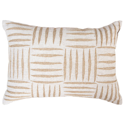 Cotton Poly Blend Throw Pillow