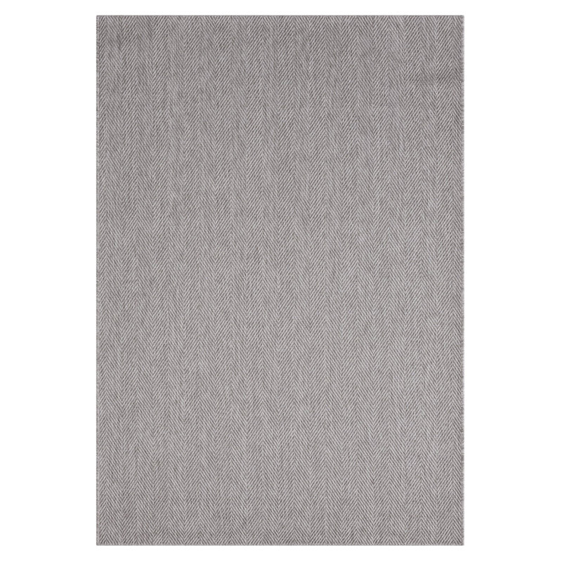Tapis gris en jute / sisal Santorini, Rectangle 8 pi 3 po x 11 pi 6 po