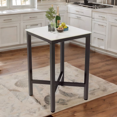 Industrial Tall Square Bar Table