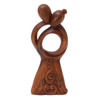 Statuette en bois Ivy Bronx