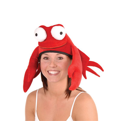 Plush Crab Hat - Pack of 6