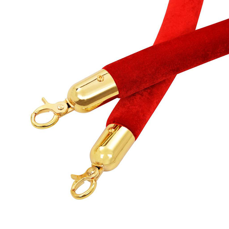 Support pour poteau vidaXL Stanchion, Rouge / doré