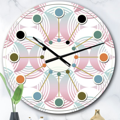 Horloge murale rétro Mid-Century