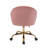 Jaylyn Velvet Office Chair with Gold Chrome Base-154983151