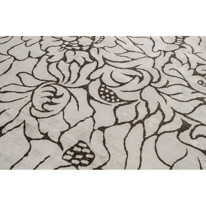 Floral Area Rug, Rectangle 9' x 12'1"