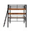 Lit mezzanine en métal avec bureau intégré-289477937
