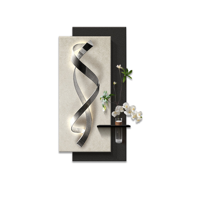 Image murale d'art moderne en grès, H 62,99 po x l 31,5 po