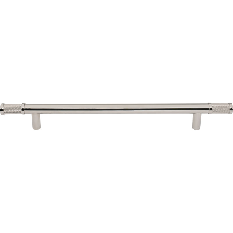 Burnham Appliance Pull, Polished Nickel, 12" Center To Center
