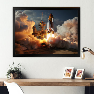 Space Shuttle Delicate Manoeuvring - Space Shuttle Wall Art Living Room