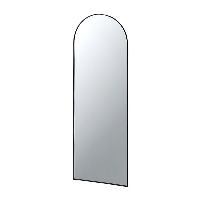 28x1x74" Celine Arch Body Mirror, Black