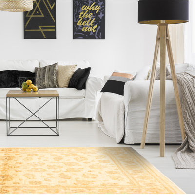 Tapis intérieur de la laine 4 pi 3 po x 6 pi chobi crème one-of-kind à la main-noué la 2010 Afjal