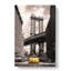 Yellow Taxi Cab in New York City in Abstract - Wrapped Canvas-55303301