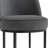 Counter Height Bar Stools Set of 2, Modern Barrel Design with Backrest, Linen Fabric Upholstered for Kitchen Island Comfort-1497760707