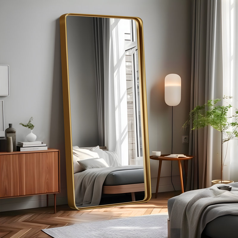 Miroir pleine grandeur Anduena, 71 po x 32 po, Or