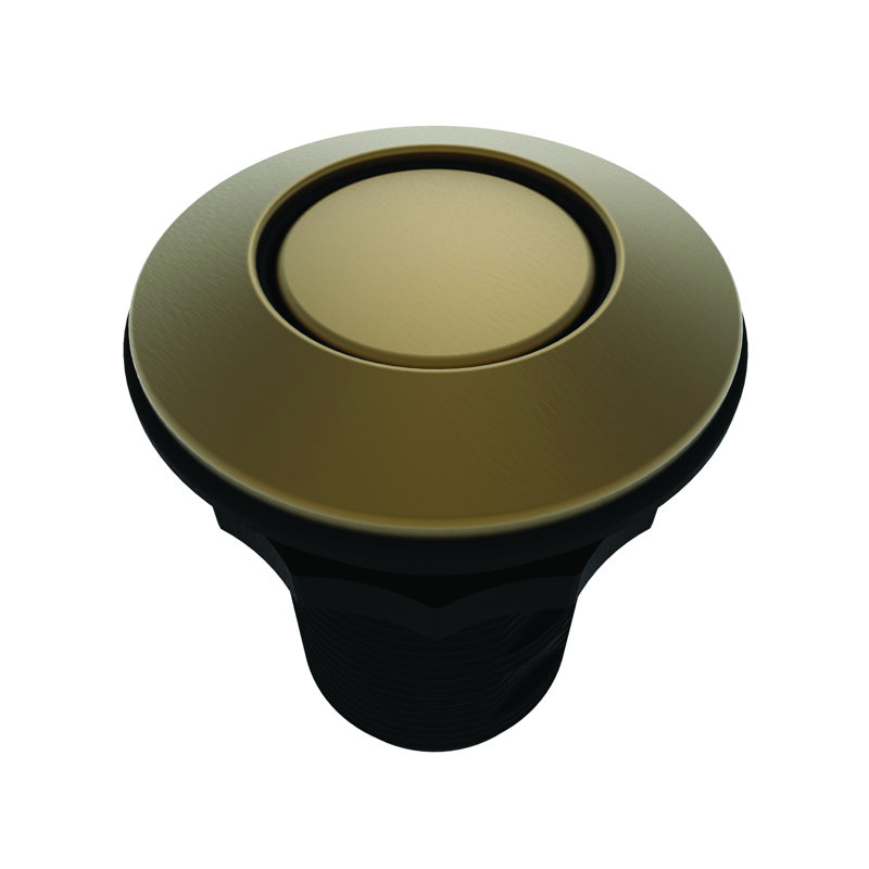 East Linear Air Activated Disposer Switch, Satin Bronze