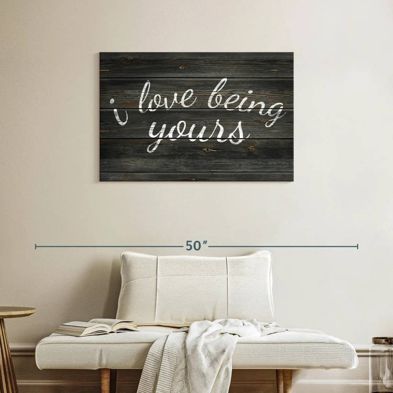 Plaque murale Khylige I Love Being Yours