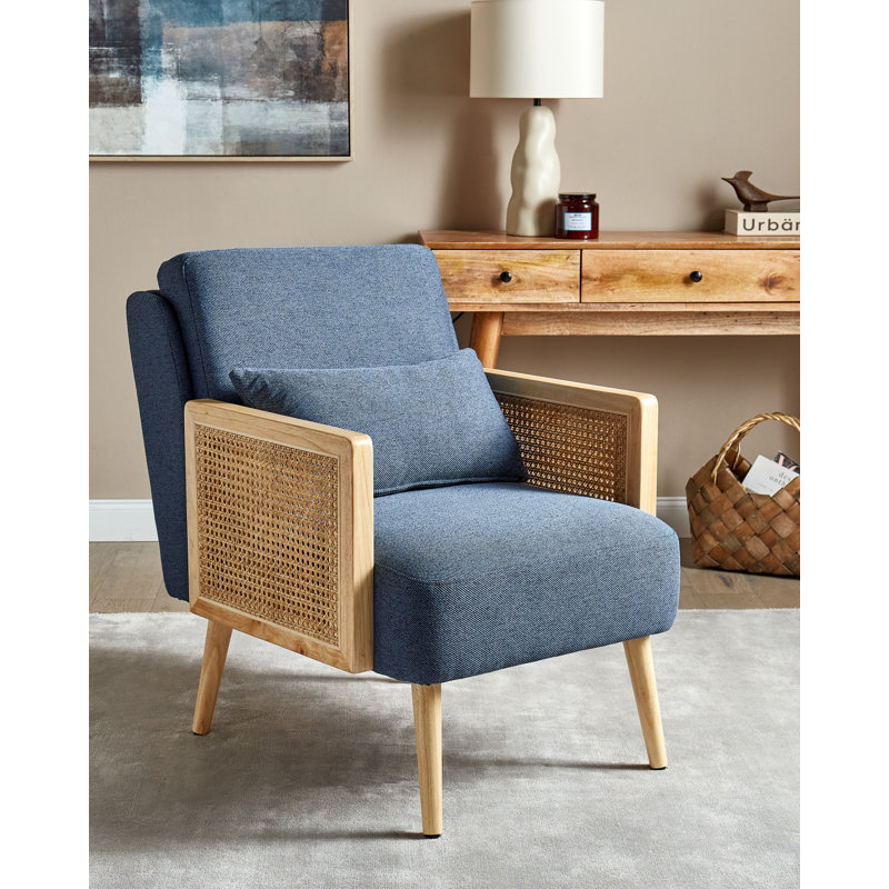 Alviani Upholstered Armchair, Blue